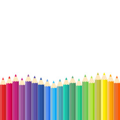 This is a background with colored pencils, colorful crayons.