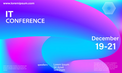 Liquid color shape. Fluid background. Vector.