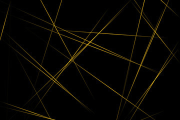 Abstract black with gold lines, triangles background modern design. Vector illustration EPS 10.