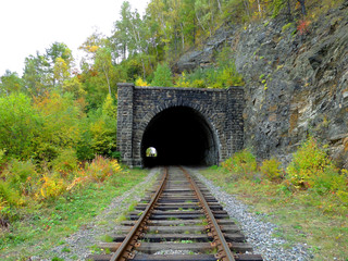 Obraz premium Circum-Baikal Railway Tunnel