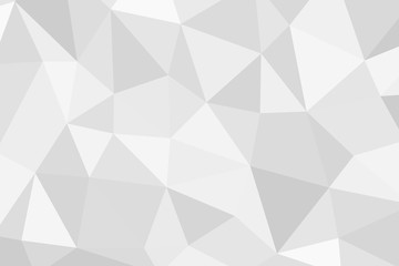 Fototapeta premium Grey silver abstract polygonal background. Applicable for cover design, invitations, presentations, flyers, posters, business cards. Contemporary art. Vector illustration EPS 10.