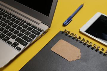 Laptop and tag