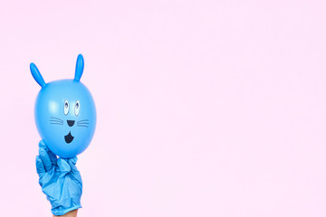 Celebrating Easter 2020 in quarantine during the covid-19 pandemic