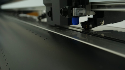 Fototapeta na wymiar Industrial worker input data programing for CNC milling machine.
