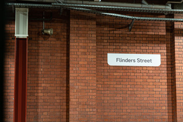 Flinders Street sign