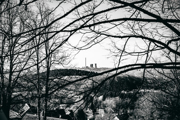 Ausblick Industgrie und Natur