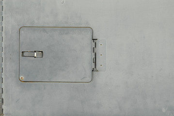 Small access panel on a historical airplane.