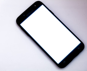 smart phone with blank screen