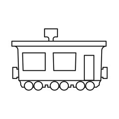 Vector design of train and wagon sign. Web element of train and old vector icon for stock.