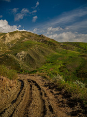 nice view of the surroundings of Enna