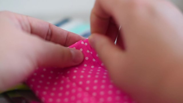 how to make a protective face mask at home from fabric, creating a markup pattern for sewing a mask, step-by-step instructions