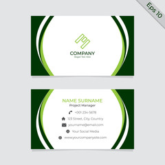 Business card design background templates. Modern and clean style