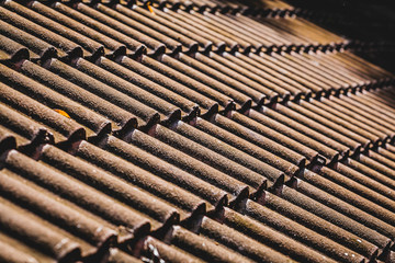 Ceramic old tiles in Asian countries