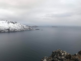 Traveling in the arctic, Norway Tromsø, Snow cold and solitude