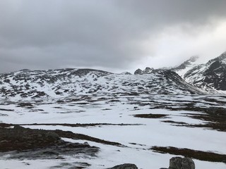 Traveling in the arctic, Norway Tromsø, Snow cold and solitude