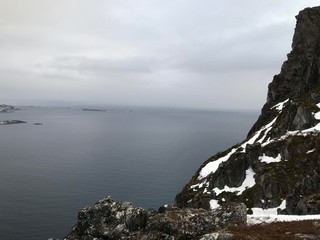 Traveling in the arctic, Norway Tromsø, Snow cold and solitude