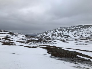 Traveling in the arctic, Norway Tromsø, Snow cold and solitude