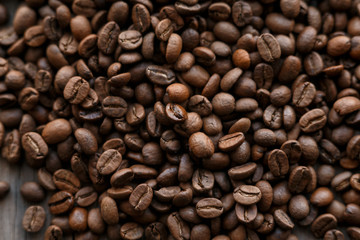roasted coffee beans, can be used as a background.