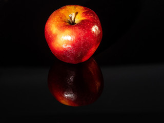 Reflected apple