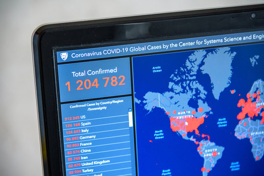 World map of Coronavirus Covid-19 , Close-up countries with Covid-19 confirmed cases report worldwide globally. Situation update worldwide coronavirus spread