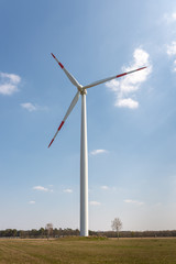 wind turbine in the wind