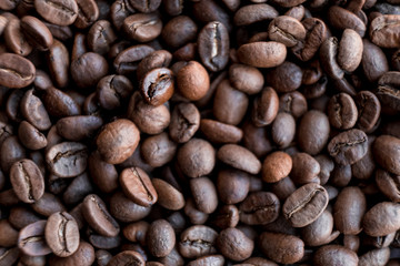 roasted coffee beans, can be used as a background.