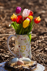 ostern eier blumen