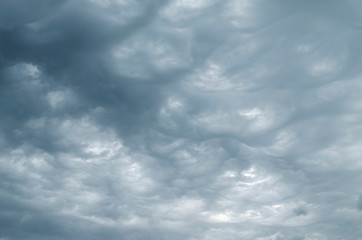 Storm clouds. The sky a background.Feathers of clouds.Blurred background.