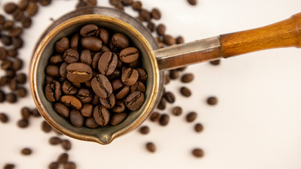 coffee Turk with coffee beans