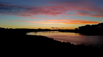 Fototapeta premium Sonnenuntergang in Whakatane