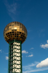 Knoxville, Tennessee / USA - July 30th, 2019: The Sunsphere on a beautiful Summer afternoon. - obrazy, fototapety, plakaty