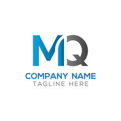 Initial MQ letter Logo Design vector Template. Abstract Letter MQ logo Design