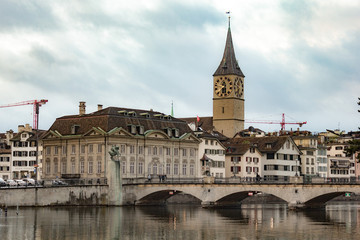 Fototapeta na wymiar Zurich in Switzerland in early spring