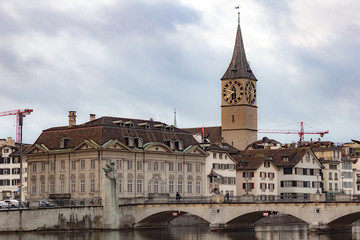Fototapeta premium Zurich in Switzerland in early spring