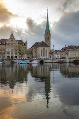 Zurich in Switzerland in early spring