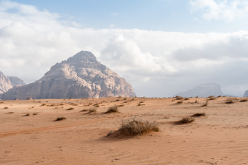 A series of photos from a jeep Safari in the Wadi Rum desert , Jordan.