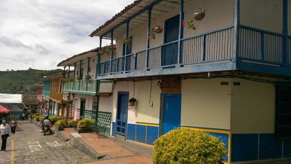 colorful houses in the old town