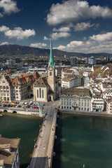 Zurich in Switzerland in early spring