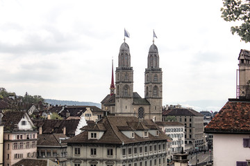 Naklejka premium Zurich in Switzerland in early spring