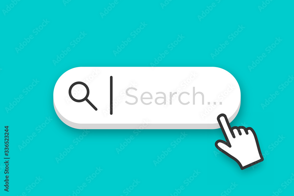 Poster search bar for ui vector icon eps 10