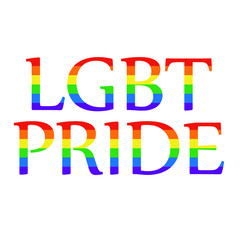 LGBT pride flag or Rainbow pride flag include of Lesbian, gay, bisexual, and transgender flag of LGBT organization. Vector illustration.