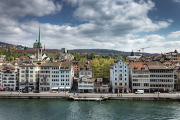 Zurich in Switzerland in early spring