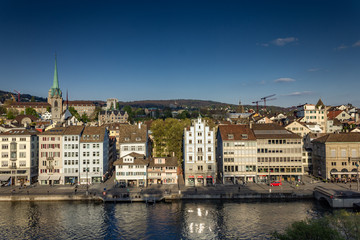 Zurich in Switzerland in early spring