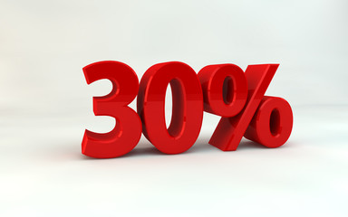 3d letters 30%