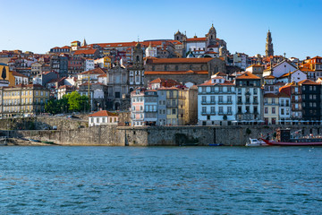Fototapeta na wymiar Douro river in Porto Portugal