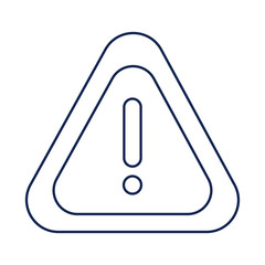 warning sign, line style icon