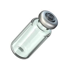 Angled glass ampoule 3D