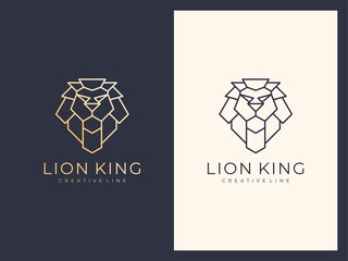 Unique elegant luxury line lion logo © EndR_ID