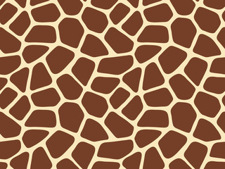 Giraffe naadloze patroon huid print ontwerp. Wilde dieren verbergen kunstwerk achtergrond. vector illustratie