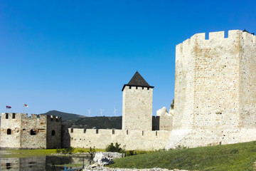 Fototapeta na wymiar Golubac Fortress - medieval fortified town, Serbia